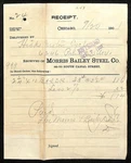 1901 Morris Bailey Steel Co Chicago Receipt Industry Ephemera (#2). Fixed Price $16.99.