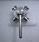 Pharmacia 18-1012-57 4-WAY 316 Valve With 1.2" Sanitary Fitting. Fixed Price $8.00.
