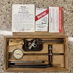 Vintage Starrett No. 196 Universal Dial Test Indicator Set - Wood Box Complete. Fixed Price $65.00.