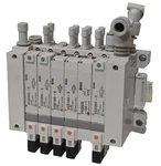 Smc Solenoid Valve Manifold (3X) VQ2300-5, (2X) VQ2100-5, (1X) VV2000 (10A). Fixed Price $149.99.