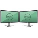 Dual Dell Hp Matching 22"23" Widescreen Lcd Monitors Stand Cables Vga Gaming. Fixed Price $99.99.