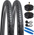 Bike Tires 700X38C BLACK02 With Tubes Schrader Valve Rim Strips Y-1128 2-PCS. Fixed Price $89.99.