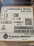 *brand New* 2243009203GS Franklin 1.5HP 4" Submersible Water Well Motor 230V 1PH. Fixed Price $425.00.