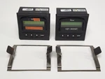 Lot Of 2 Signet 3-8550-1P Flow +gf+ Transmitter, Panel With Bracket. Fixed Price $149.99.