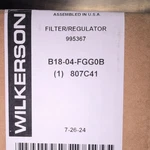 Wilkerson Filter Regulator B18-04-FGG0B R125 Maximum Pressure. Fixed Price $175.00.