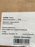 Abb AV122320P Pneumatic Positioner. Fixed Price $891.71.