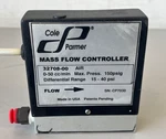 Cole-parmer 32708-00 Air Mass Flow Controller 0-50 Cc/min 150 Psig. Fixed Price $85.00.