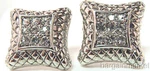 Silver Tone Pave Set Crystal Omega Clip Earring. Fixed Price $16.75.