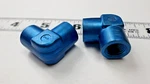 Npt 1/8" 27 Sae 90 Elbow Blue Anodized Aerospace /race Aluminum Fittings. Fixed Price $8.00.