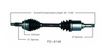 Cv Drive Axle Shaft Fits Ford Edge Lincoln Mkx Awd & Fwd 2007-14 Front. Fixed Price $135.00.