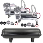 200 Psi Air Compressor 2PCS+4-GALLON Tank For Train Horns Suspension. Fixed Price $264.99.