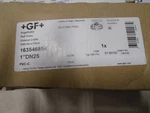 George Fischer Ball Valve, 163546854, 1" Cpvc Fkm, Socket Glue/fnpt Ends. Fixed Price $100.00.