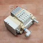 Smc SV1-LRG007 Valve Island W/ SVA1A00-5FUD, EX500-S001 Used. Fixed Price $85.49.
