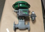 Baumann Actuator Valve 24548CVF 1-1/2" 150 W/ Fisher Controls DVC2000. Fixed Price $638.00.