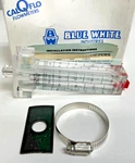 Calqflo , Blue White CF-30100P Flowmeter 5-40 Gpm B/w. Fixed Price $64.77.