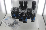 Festo Electric Pneumatic Valve Terminal W/ 151016 Solenoid 35966 Regulator New. Fixed Price $340.00.
