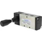 5WAY 3POSITION Hand Lever Air Valve: Exhaust CENTER,128PSI, 1/4"NPT Inlet/outlet. Fixed Price $93.75.