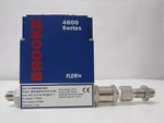 Brooks Instrument 4800 Series Mass Flow Meter Air, 0-10 Slpm Inlet 7 Psig Outlet. Fixed Price $250.00.