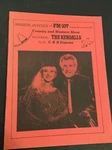 1987 Marion Ohio Fm 107 Country Western Program Kendalls C&r Express Signed. Fixed Price $19.99.