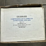 Cdi 5200-05S Compressed-air Flowmeter 1/2" Steel Pipe Size New. Fixed Price $160.00.