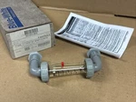New Blue-white F-44375LE-8 Inline Flowmeter .1-1 Gpm 1/2" M/npt F-440 Fast Ship. Fixed Price $80.00.