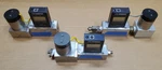 Lot Of 3 Omega FMA-2610A, 2611, 2611A Mass Flow Controllers Mfc, 100 & 250 Slpm. Fixed Price $500.00.