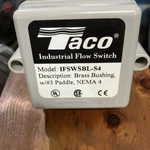 Taco IFSWSBL-S4 Industrial Flow Switch Brass Bushing Nema. Fixed Price $225.00.