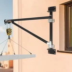 Wall Mount Swing Jib Crane, Hoist Bracket, Black Lifting Arm W/ 200KG Capacity. Fixed Price $115.61.