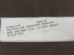 Gems Sensors Switch,low Pressure Warning 208510. Fixed Price $40.00.