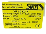 New Sika VR10 K2-7 Sensor Radial Turbine Flow, Ready Ship Made Germany. Fixed Price $239.55.
