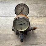 Airco Acetylene Regulator Dual Gauge Brass Welding Made Usa Vintage Steampunk. Fixed Price $29.75.