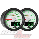 Maxtow White Digital/analog 60PSI Diesel Boost, 1500F Egt Pyrometer Gauge Set. Fixed Price $259.99.