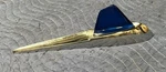 1950 Studebaker Hood Ornament With Blue Lucite Shark Fin Kustom Roth 290711. Fixed Price $149.99.