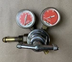 Linde Oxweld Compressed Gas Regulator Dual Gauge Brass Chrome Welding Used. Fixed Price $28.79.