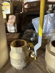Red-white 2 In Brass Manual Ball Valve 600 WOG/150 Wsp Npt Gas. Fixed Price $185.00.