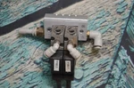 Smc VZ110-5M0Z-M5 (VZ1105M0ZM5) Solenoid Valve With Mounted Aluminum Manifold. Fixed Price $29.99.