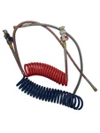 *set Of 2* Used Parker 12' Red & 15' Blue Coiled Trailer Air Lines. Fixed Price $108.39.