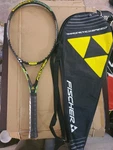 Fischer Magnetic Speed Tennis Racket With Case 1/4 Grip. Fixed Price $49.99.