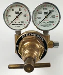 Matheson 19-350 Gas Regulator Valve With Gauges Brass Vintage E744. Fixed Price $47.50.