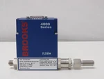 Brooks Instrument 4800 Series Mass Flow Meter O2, 500 Sccm Inlet 25 Psig Outlet. Fixed Price $250.00.