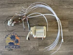 Smc Plug In Manifold SS5V1-10FD1-06B & Lot Of SV1A00-5FU Solenoid Valves. Fixed Price $500.00.