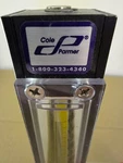 Cole Parmer PMR1 Rotameter Flow 0-15 Scale Lab Gas Liquid Gauge. Fixed Price $75.00.