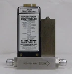 Unit UFC-1200A Mass Flow Controller, Gas- H2, Range- 10 Slm, Used. Fixed Price $50.00.