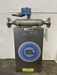 Micro Motion D S100S128 Mass Flow Sensor 2250PSIG 500MA 15V - Blue Transmitter. Fixed Price $1500.00.