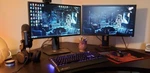 Dual Dell Hp 19"22" 23" 20" Lcd Widescreen Monitor W/stand Cable Vga 1080P. Fixed Price $109.99.