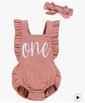 Shalofer Baby Girl First Birthday Outfit 1ST Bodysuit W/ Headband Sz 90. Fixed Price $12.00.