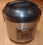 Aroma ARC-150SB Qt Digital Cool-touch Rice Cooker Silver. Fixed Price $29.00.