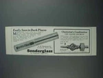 1927 A.w. Chesterton Ad - Sonderglass & Tube Cleaner. Fixed Price $19.99.