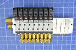 040M12A A040E1-34W / Block Manifold Assy With 8 Koganei. Fixed Price $676.66.