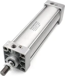 Baomain Pneumatic Air Cylinder Sc 63 X 200,PT 3/8, Bore 1/2 Silver. Fixed Price $54.99.